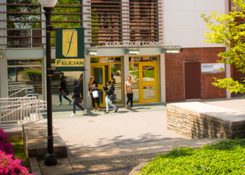 Front View of Education Commons