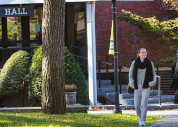 Students Walking in Quad