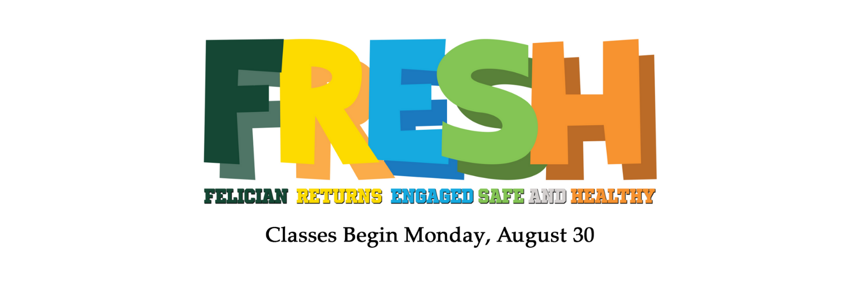 Classes Begin Monday, August 30 Felician University of New Jersey