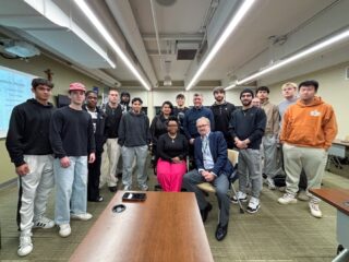 Ethical leadership is defined by accountability in moments that matter most. 🦅👏🤔

Under the guidance of Professor Ronald Bergamini, students in our Business Ethics course welcomed Bergen County Prosecutor Mark Musella for a thoughtful discussion on accountability, public trust, and decision making under pressure. Prosecutor Musella challenged students to apply ethical theory to real leadership decisions and explore the evolving impact of artificial intelligence on governance and criminal behavior. 

At Felician University, ethical theory is not confined to the classroom. It is examined through real world responsibility and leadership in action. ⚖️
_______________
#FelicianUniversity #BusinessEthics #Leadership #EthicsInAction #GoldenFalcons