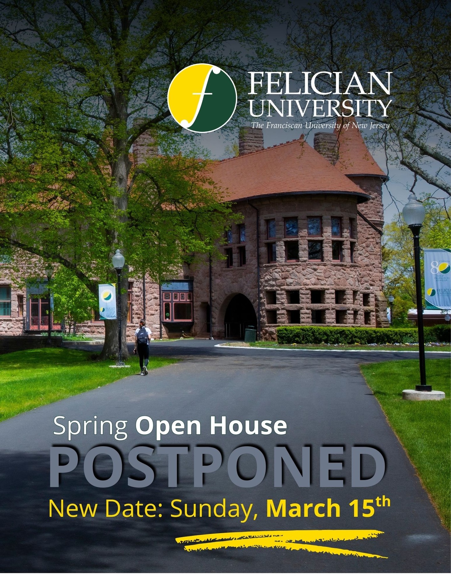 A little calendar shift! 🌷👏 🦅 

Our Spring Open House will now take place on March 15th, and we can’t wait to welcome you to our Rutherford campus. Come meet faculty, explore your major, and picture your future as a #GoldenFalcon.

Save the date + register at the link in bio!

_____________
#FelicianUniversity #FelicianStudents #OpenHouse #Spring #SpringOpenHouse #FelicianUniversity