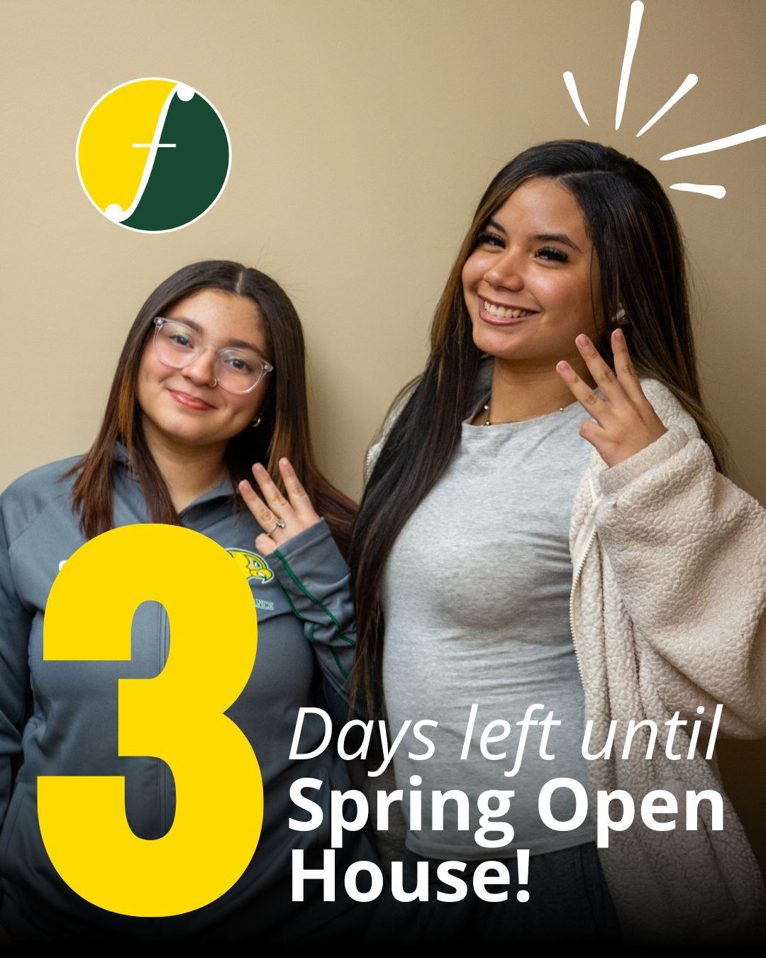 We are only 3 days away from our #SpringOpenHouse ! 🦅 

Join us Sunday, March 15th on our beautiful Rutherford campus and see what life is like as a #GoldenFalcon. Tour campus, meet our faculty, connect with current students, and explore the programs that will shape your future. This is your chance to picture yourself here, don’t miss it!

You can register right now and secure your spot using the link in our bio! ☝️

_________
#FelicianUniversity #FelicianStudents #GoldenFalcons