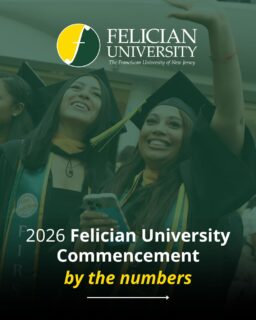 Class of 2026, commencement is right around the corner! 🎓 👏 🦅 

As we count down to the big day, lets take a look at Felician University Commencement 2026: by the numbers! We can’t wait to celebrate everything our #GoldenFalcons have accomplished and all that’s still ahead. 

_______________
#FelicianUniversity #FelicianGrad #ClassOf2026 #GoldenFalcons #Commencement2026