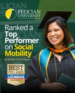 Felician University has been ranked #16 in Top Performers on Social Mobility by U.S. News & World Report! 👏 🦅

Out of regional universities across the North, Felician locked in the #16 spot, highlighting our exceptional performance in advancing opportunities for our students. This recognition reflects Felician University’s commitment to creating an accessible, inclusive, and empowering academic environment. 

At Felician, we empower students from all backgrounds to pursue their goals, discover their potential, and graduate prepared to make a meaningful impact.

___________
#FelicianUniversity #USNews #SocialMobility #HigherEducation #GoldenFalcons #NJColleges