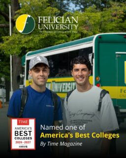 Felician University has been named one of TIME’s America’s Best Colleges 2026–2027! 👏

Felician is proud to be among just 500 colleges and universities nationwide recognized in the inaugural ranking, which evaluates institutions based on student outcomes, learning environment, and overall attractiveness to prospective students. This recognition reflects our continued commitment to providing an accessible, supportive education that prepares our students for success beyond the classroom.

We’re proud to see Felician recognized among America’s best! 🦅

__________
#FelicianUniversity #GoldenFalcons #TIMEMagazine