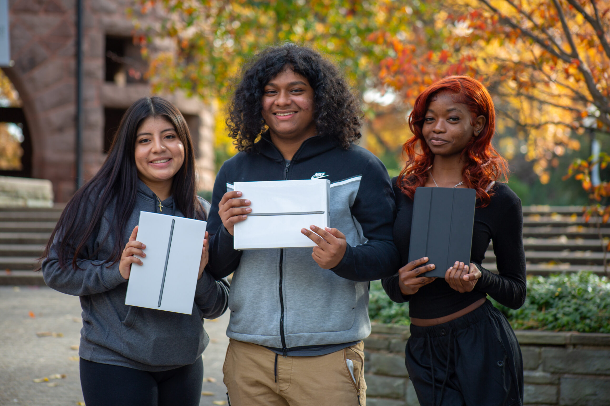 Students with iPads